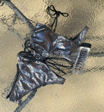 Load image into Gallery viewer, Silver Tie One Piece
