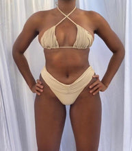 Load image into Gallery viewer, Envy Bikini in Stone colour on our female model 
