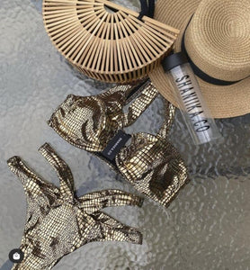 Gold Peal Bikini styled as you wish but a must have swimsuit for your upcoming holiday 