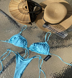 Micro Bree Bikini in Sky blue,  Everybody can feel beach-body ready with our innovative swimwear from SHANIIK.CO