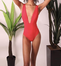 Load image into Gallery viewer, Bella One piece Swimsuit in Red 
